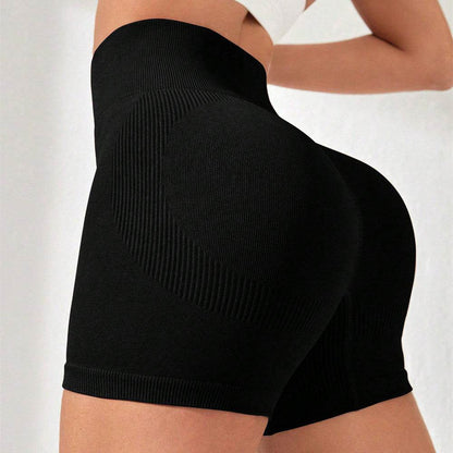 Buycenter High Waist Yoga Shorts - Peach Hip Lift Fitness for Women - Buy Center
