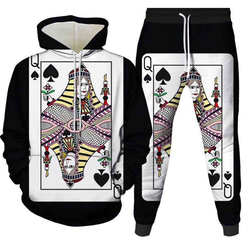 Cozy Digital Print Hooded Pajama Set for Men & Women - Stylish Comfort - Buy Center