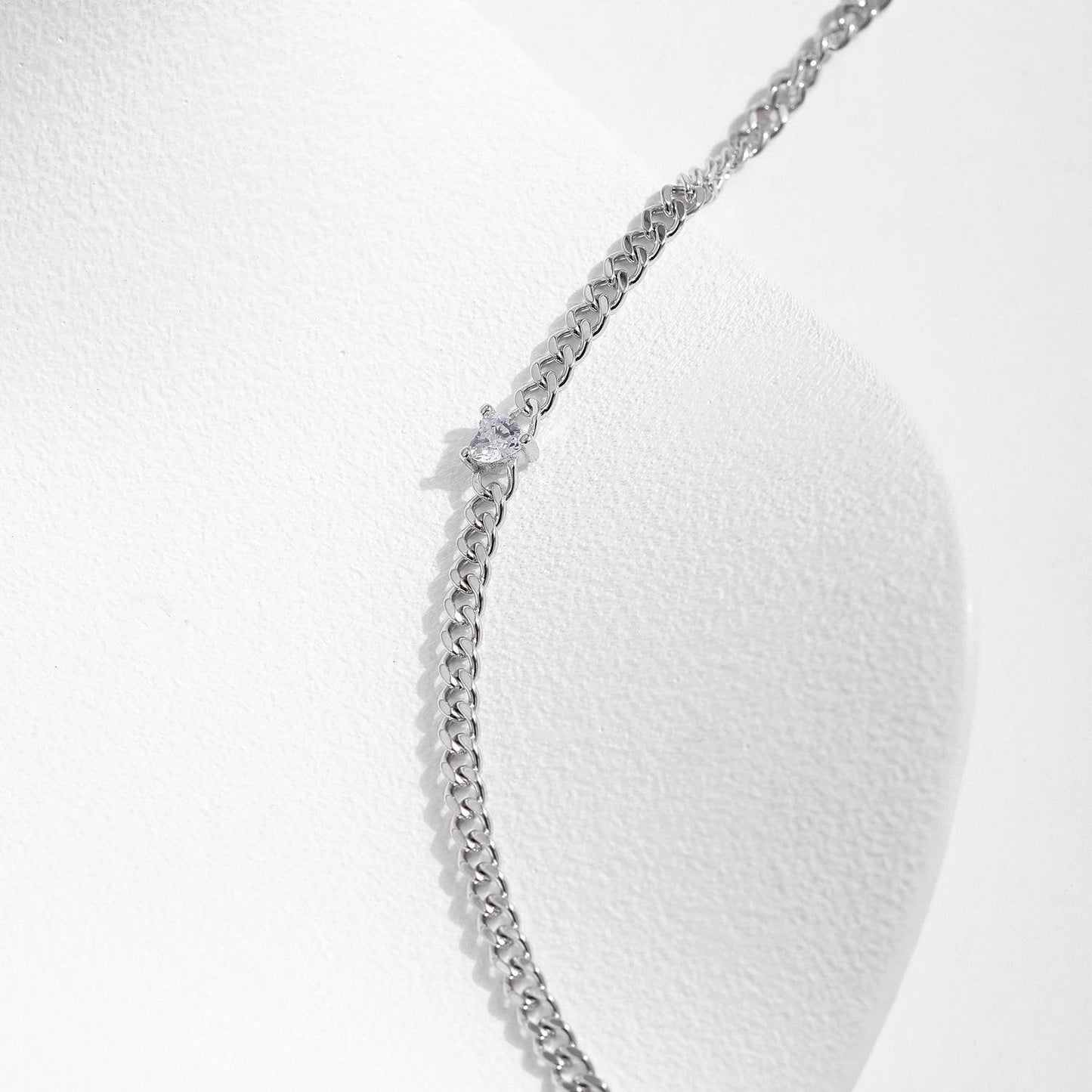 Elegant Heart Shaped Diamond Bracelet - S925 Silver for Women Gifts - Buy Center