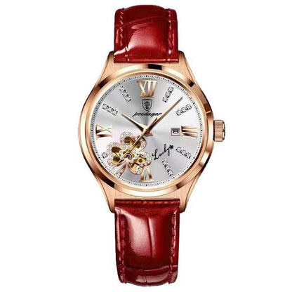 Waterproof Ladies Calendar Watch - Korean Rose Gold, Stylish 2025 - Buy Center