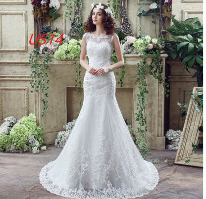Buycenter Lace Mermaid Wedding Dress - Sexy Trailing Design for Brides - Buy Center