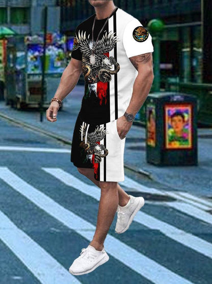 3D Digital Thermal Transfer Men's T-Shirt Suit - Stylish Casual & Sports Fit - Buy Center