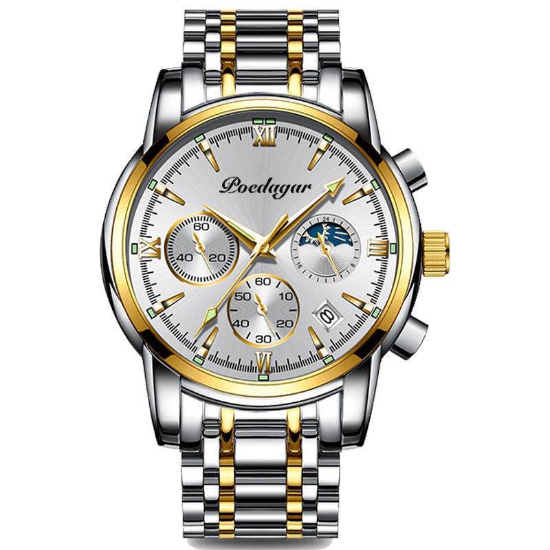 Multifunctional Men's Waterproof Watch - Luminous Quartz Style from Buycenter - Buy Center