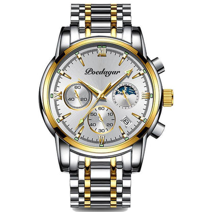 Multifunctional Men's Waterproof Watch - Luminous Quartz Style from Buycenter - Buy Center