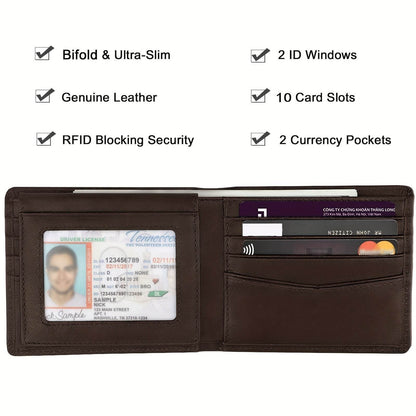Anti-Theft Three-Fold Wallet for Men - Stylish and Secure Card Organizer - Buy Center