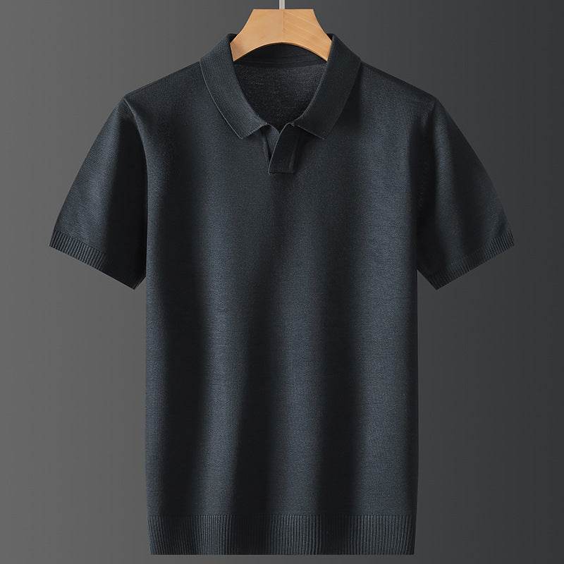 Trendy Men's Polo Shirt - Mercerized Cotton, Short Sleeve for Fall/Winter - Buy Center