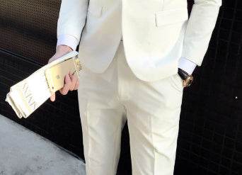 Slim Fit Men's Business Suit - Premium Cotton Blend, Modern Style 2025 - Buy Center