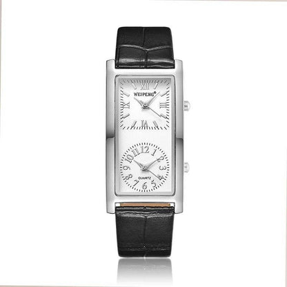 Double Dial Casual Watch - Lightweight, Stylish Time Zone Tracker - Buy Center