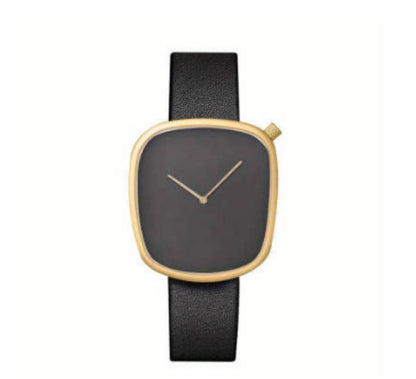 Minimalist Square Quartz Watch for Women - Stylish Faux Leather Strap - Buy Center