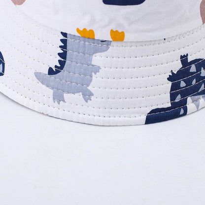 Cute Children's Printed Sunscreen Hat - Stylish Cotton Fedora for UV Protection - Buy Center