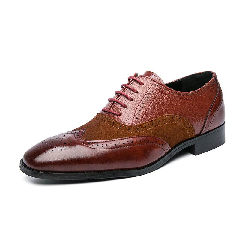 British Men's Lace-up Leather Shoes - Stylish & Comfortable Formal Footwear - Buy Center