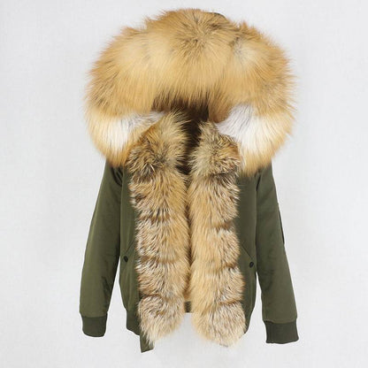 Buycenter Parka Jacket with Raccoon Fur Liner - Stylish Women's Outerwear - Buy Center