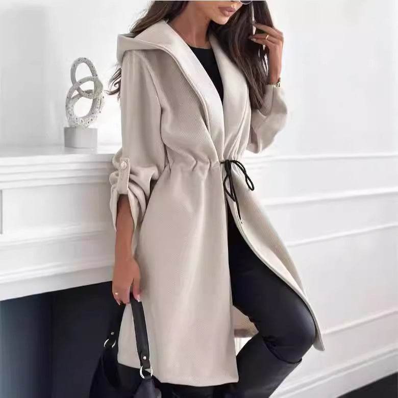 Women’s Casual Long Sleeve Trench Coat - Stylish for Fall/Winter 2025 - Buy Center