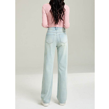 Women's High Waist Wide Leg Jeans - Trendy & Slimming Casual Style - Buy Center