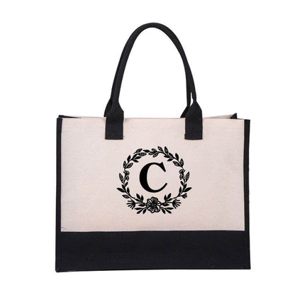 Stylish Cotton Linen Tote Bag - Fashionable Beach & Shoulder Bag - Buy Center