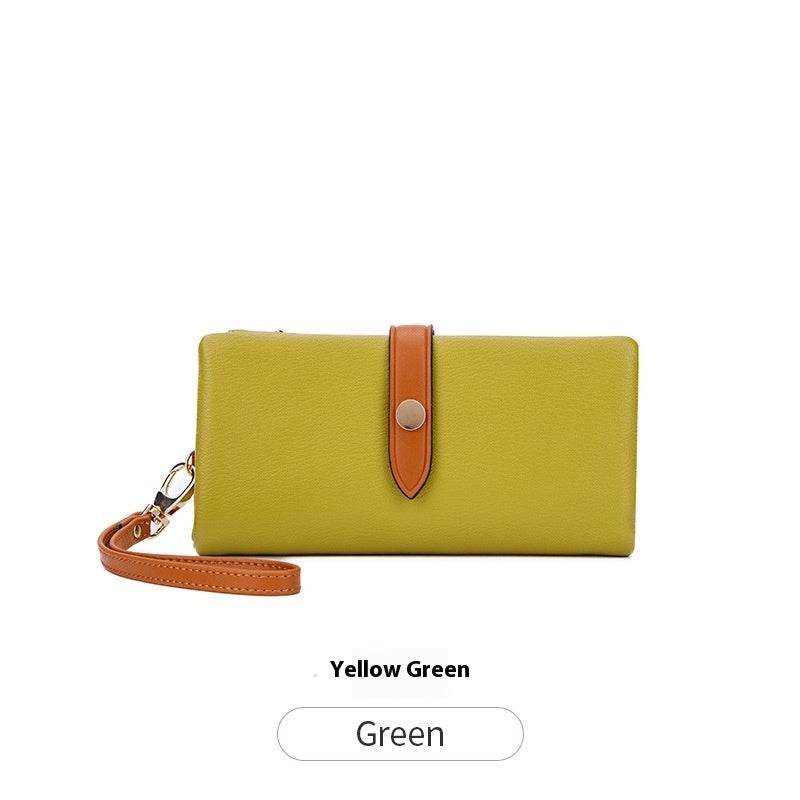 Women's Multi-functional Contrast Color Clutch Wallet - Premium & Waterproof - Buy Center