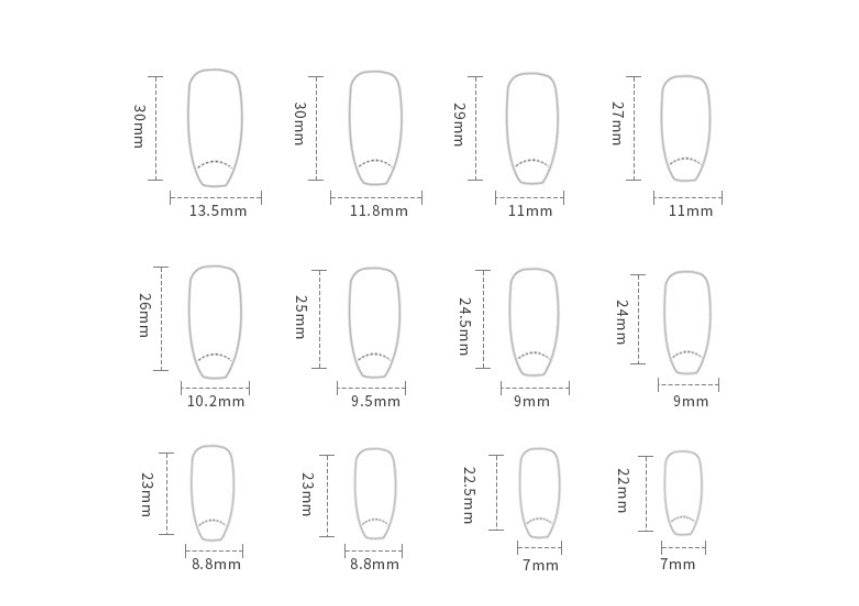 Stylish Stars and Moon Fake Nails - Chic French Design in Light Blue - Buy Center