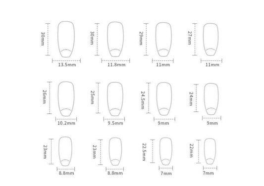 Stylish Stars and Moon Fake Nails - Chic French Design in Light Blue - Buy Center