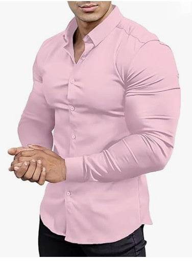 Men's Non-Ironing Casual Shirt - Anti-Wrinkle, Four-Sided Stretch Fabric - Buy Center