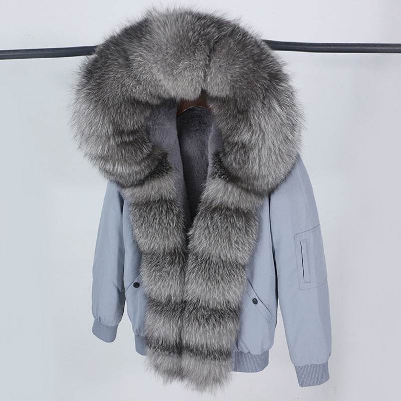 Buycenter Women's Detachable Fur Collar Coat - Stylish and Casual Design - Buy Center