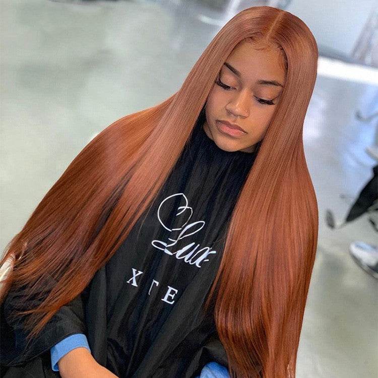 Chestnut Brown Lace Wig with Baby Hair - Heat Friendly & Natural Look - Buy Center