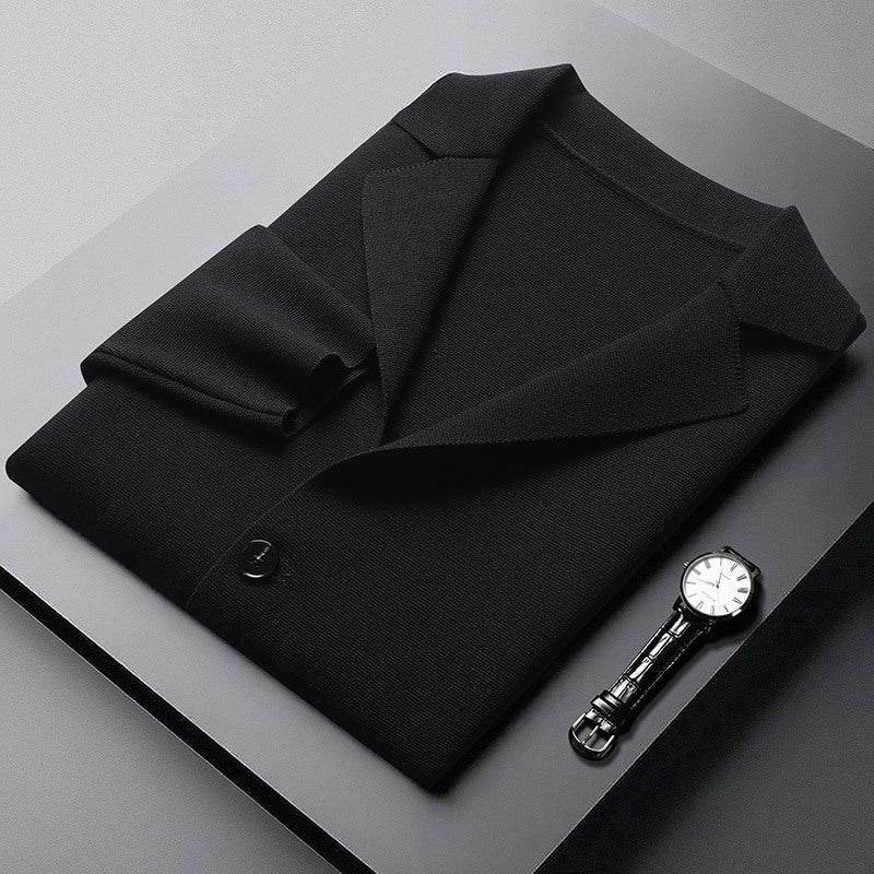 Buycenter Men's Slim Fit Knitted Cardigan - Stylish Long Sleeve Coat 2025 - Buy Center