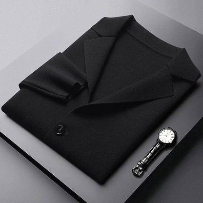 Buycenter Men's Slim Fit Knitted Cardigan - Stylish Long Sleeve Coat 2025 - Buy Center