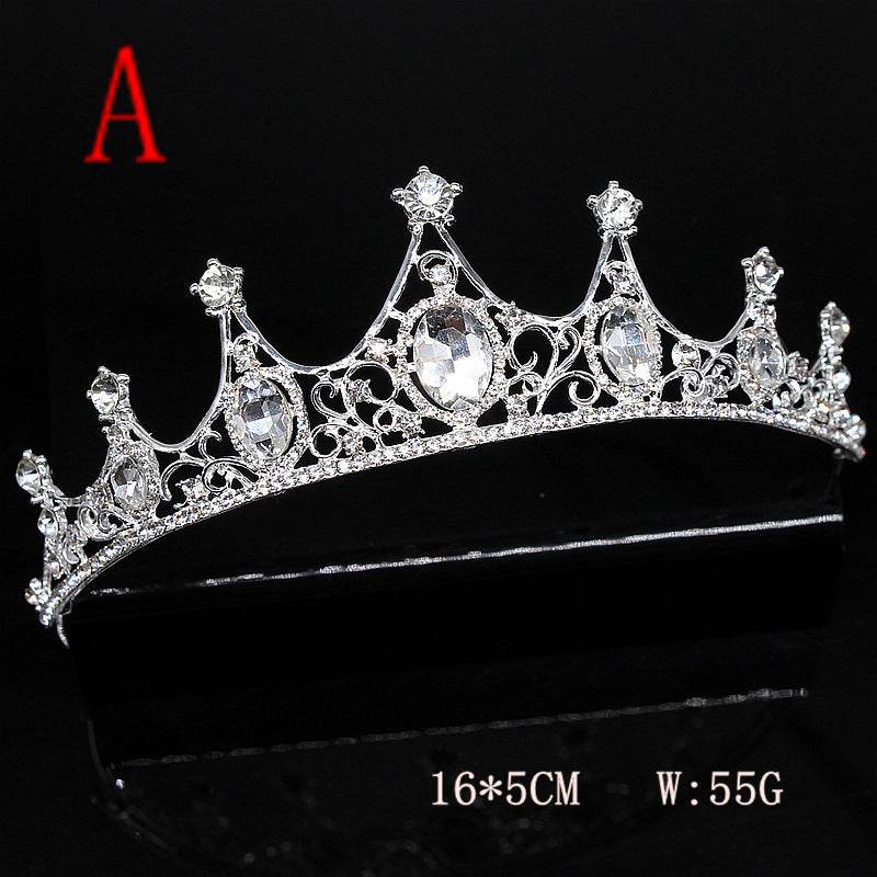 Super Glitter Pearl Rhinestone Headband - Vintage Crown & Comb Styles - Buy Center