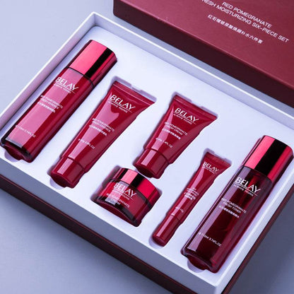 6-Piece Pomegranate Moisturizing Makeup Set - Ultimate Facial Care Kit - Buy Center