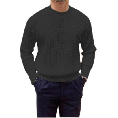 Buycenter Men's Knitted Sweater - Twisted String Design, Available in 5 Colors - Buy Center