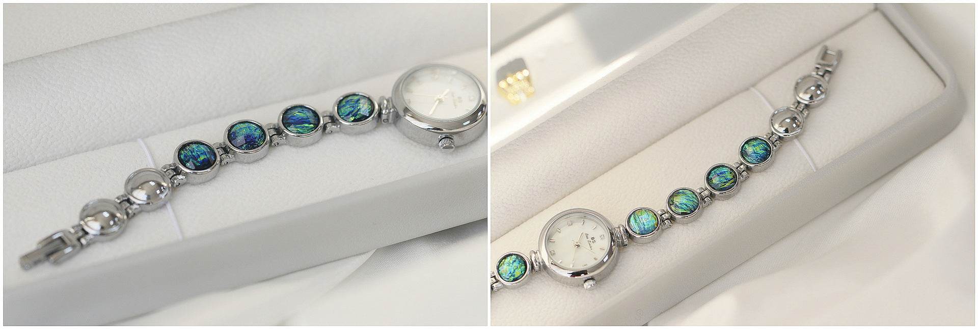 Buycenter Glow Rough Stone Women's Watch - Colorful Design, 38mm Dial - Buy Center