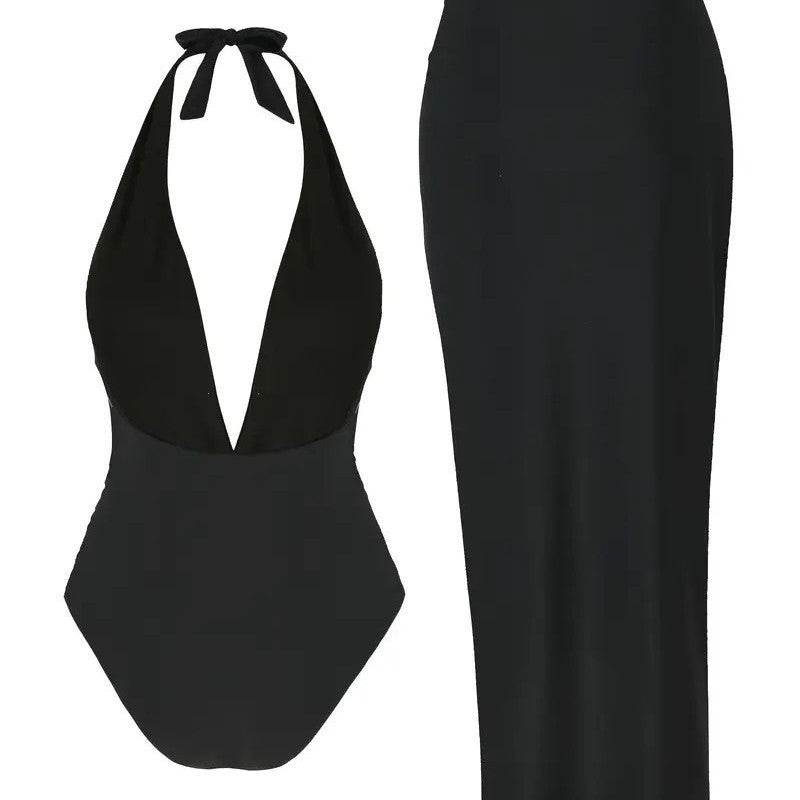 Buycenter Women's Halter Backless Summer Dress - Available in Black, White, Red - Buy Center