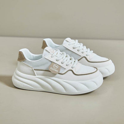 Height Increasing Breathable Sports Shoes for Women - Trendy Mid Heel - Buy Center