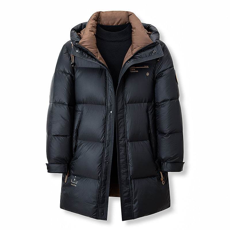 New Winter Men's Duck Down Jacket - Warm & Stylish in Black & Blue - Buy Center