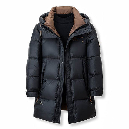 New Winter Men's Duck Down Jacket - Warm & Stylish in Black & Blue - Buy Center