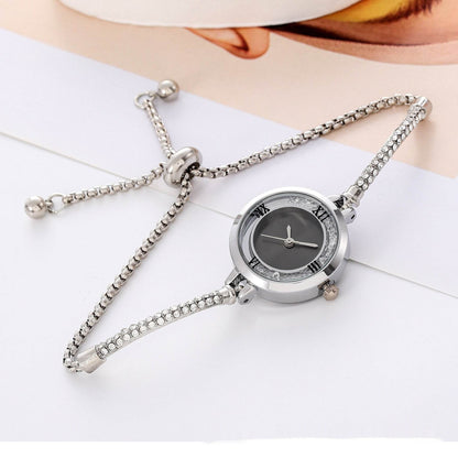 Fashion Diamond Round Women's Quartz Watch - Elegant Design & Calendar - Buy Center