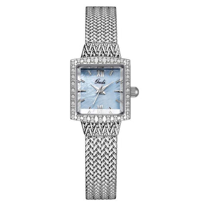 Niche Fritillary Waterproof Quartz Watch - Luxury Square Design for Women - Buy Center