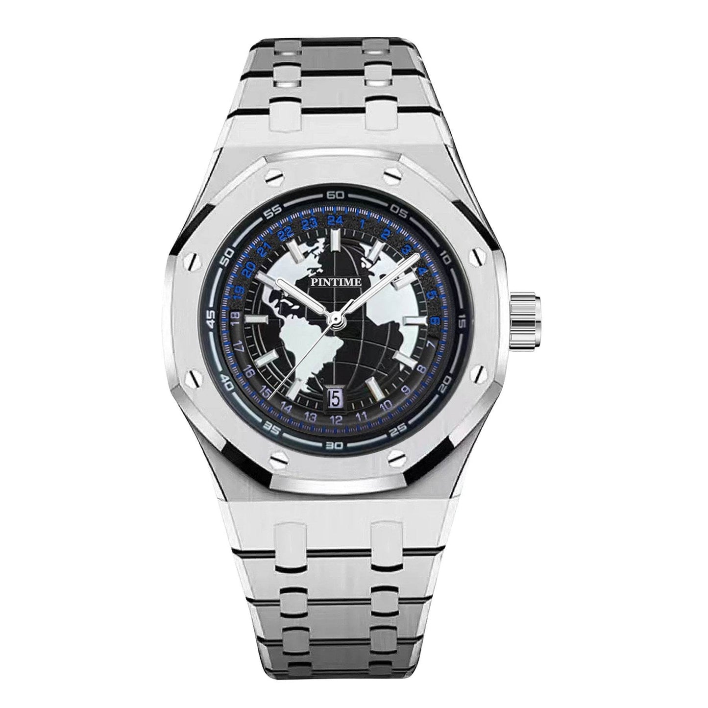 Men's Waterproof Quartz Watch - Luminous Steel Strap for Any Occasion - Buy Center