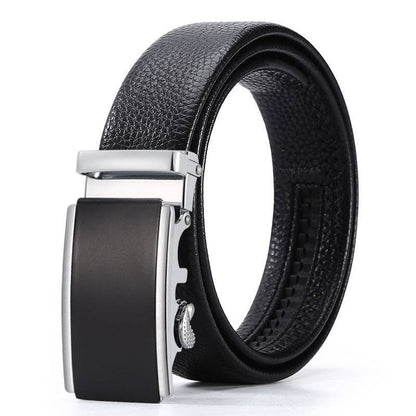 Men's Automatic Leather Buckle Belt - Premium Stylish Business Accessory - Buy Center