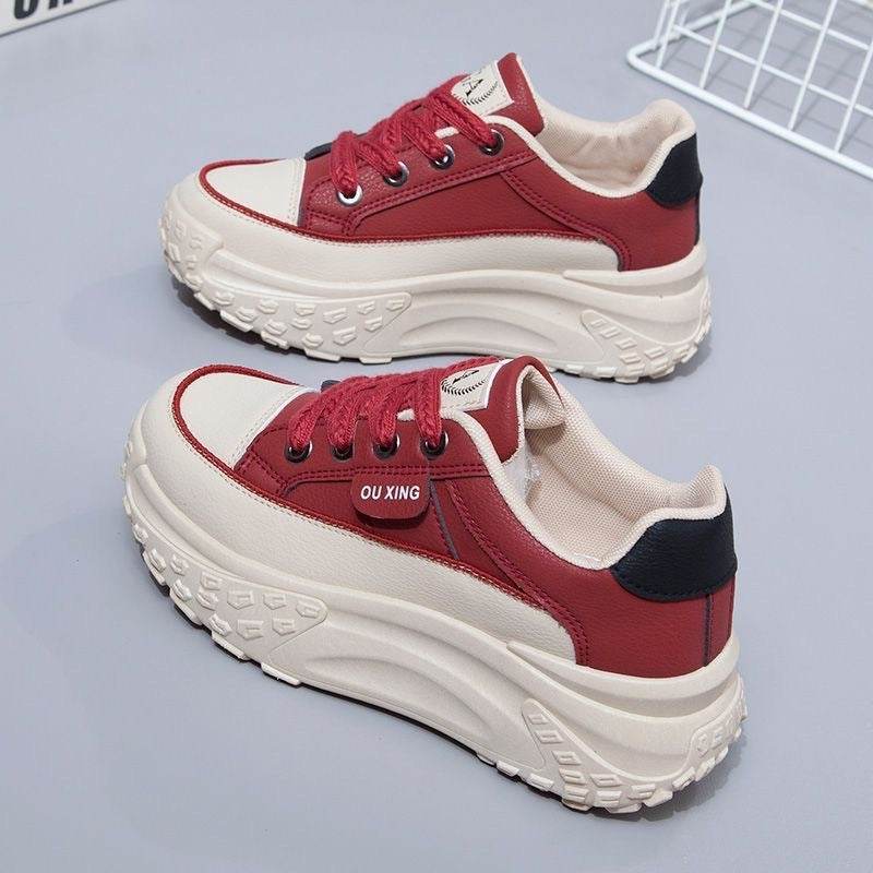 Buycenter Korean Style Sneakers - Height Increasing, Breathable Casual Flats - Buy Center
