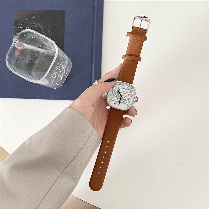 Leisure Milk Sugar Square Women's Watch - Stylish Sports Timepiece 2025 - Buy Center