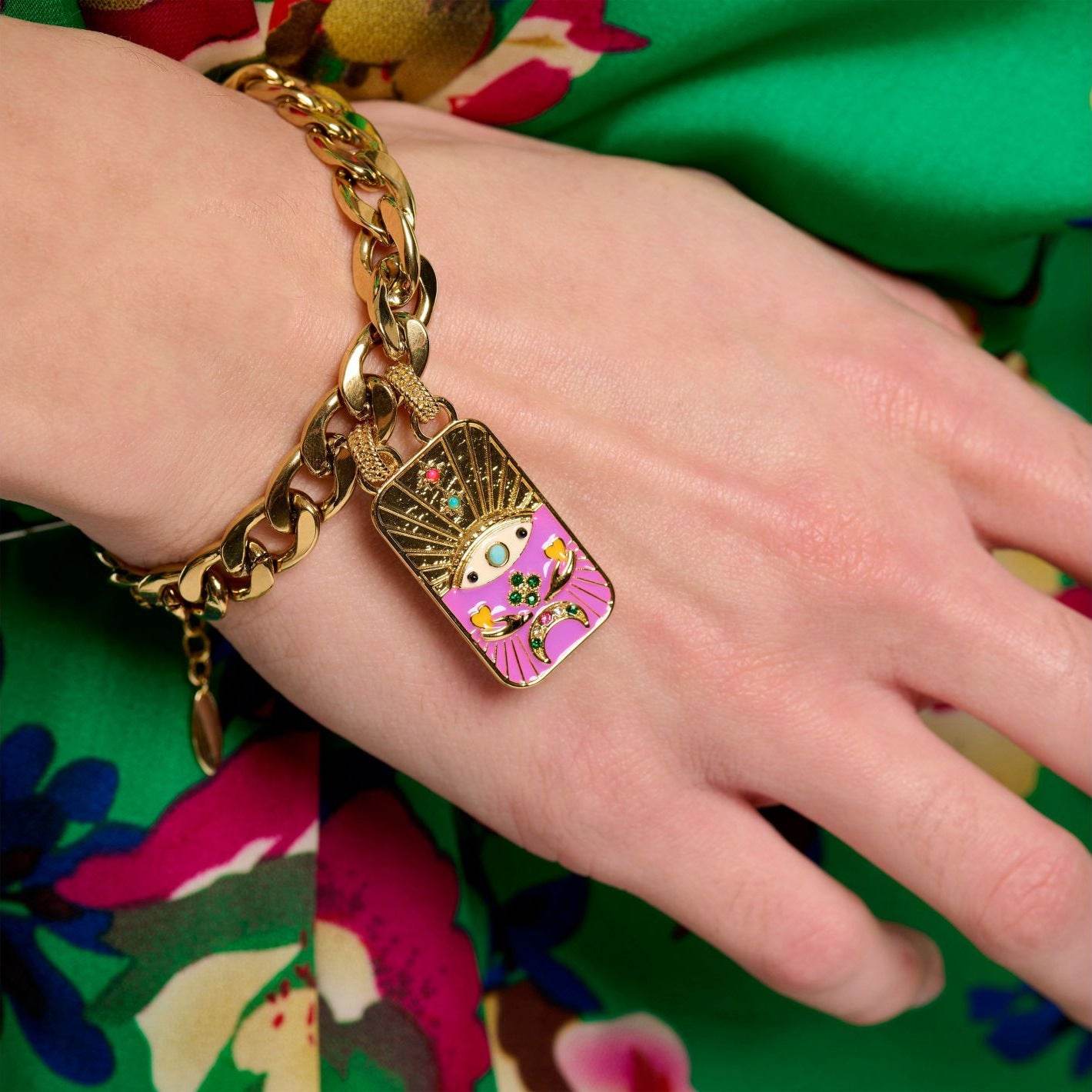 Color Chain Bracelet & Sweater Chain Set - Retro Style for Trendy Women - Buy Center