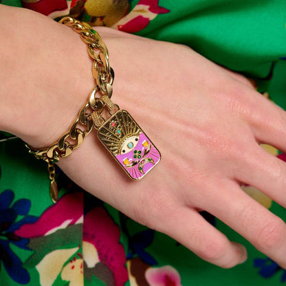 Color Chain Bracelet & Sweater Chain Set - Retro Style for Trendy Women - Buy Center