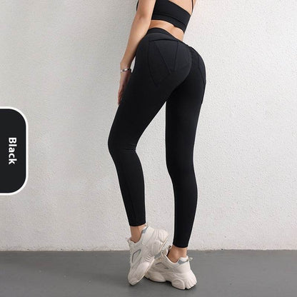 Nude Feel High Waist Yoga Pants - Women's Premium Fitness Leggings - Buy Center