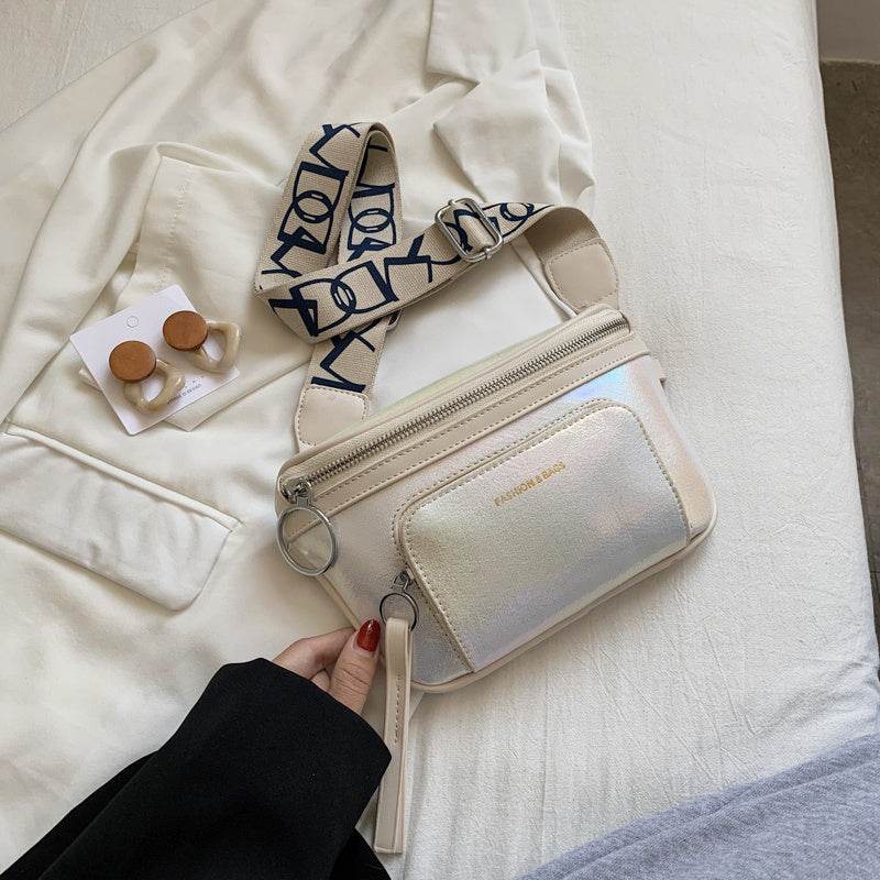 Trendy Chest Bag for Students - Stylish PU Crossbody Shoulder Bag - Buy Center