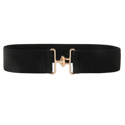 Women's Elastic Belt with Simple Buckle - Stylish & Adjustable for Any Outfit - Buy Center