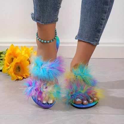 Buycenter Plus Size Plush Flat Slippers for Women - Lightweight & Stylish - Buy Center