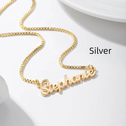 Personalized Name Necklace - Custom Stainless Steel Jewelry in Gold/Silver/Rose Gold - Buy Center