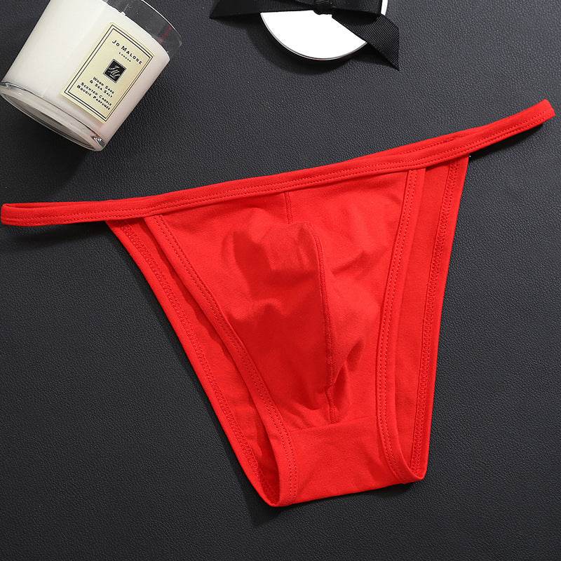 Men's Low Waist T-Shaped Thong - Premium Cotton Underwear in Vivid Colors - Buy Center