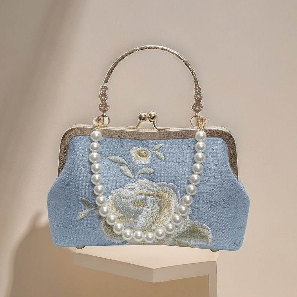 Buycenter Embroidered Han Chinese Crossbody Bag - Stylish Shell Shape - Buy Center